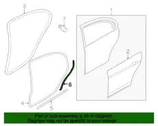Уплотнитель двери JAGUAR XR825475