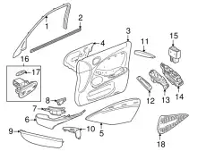 Уплотнитель двери JAGUAR XR816312