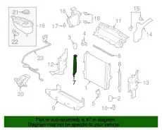 SEAL-RADIATOR T2R9789 JAGUAR