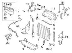 SEAL-RADIATOR T2R9789 JAGUAR