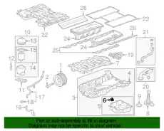 ПРОБКА СЛИВНАЯ JAGUAR AJ88461