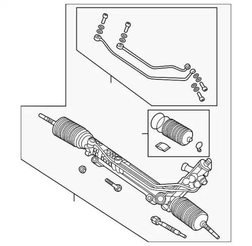 Рулевая рейка LAND ROVER QEB500580