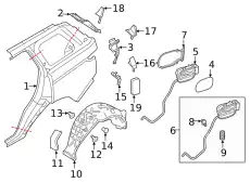 Крыло LAND ROVER LR036413