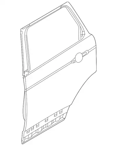 DOOR - REAR - LESS HINGES LR054300 LAND ROVER