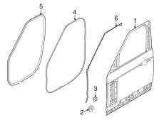  ДВЕРЬ ПЕРЕДНЯЯ ЛЕВАЯ LR036400 LAND ROVER