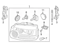 Фара LAND ROVER LR052383
