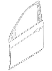  ДВЕРЬ ПЕРЕДНЯЯ ЛЕВАЯ LR061283 LAND ROVER