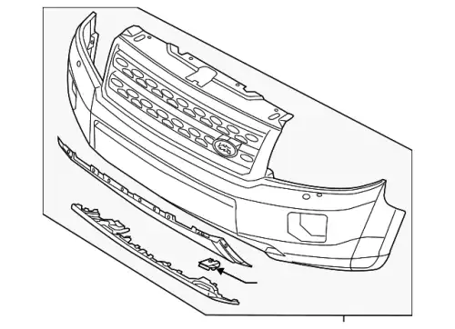 Бампер передний LF LR040839 LAND ROVER