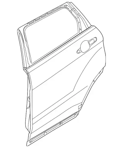  ДВЕРЬ RE LH RRE LR028557 LAND ROVER