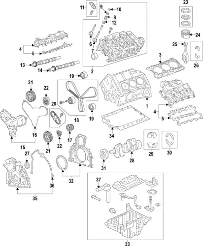 Распредвал LAND ROVER LR057781