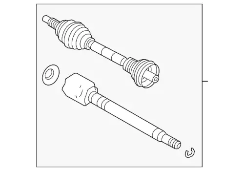 ВАЛ ПРИВОДА LR064634 LAND ROVER