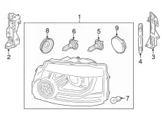 Фара LAND ROVER LR052381