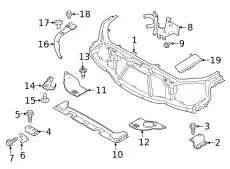 LR057378 Передняя панель LAND ROVER