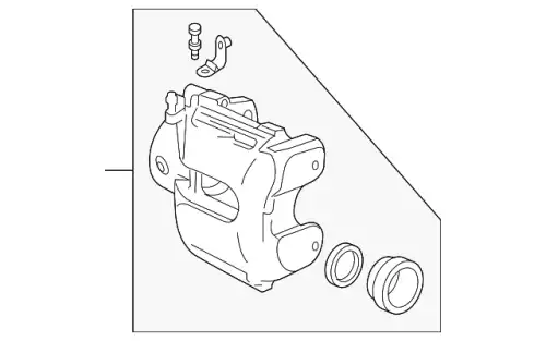 Суппорт левый вост. LM LR005948 LAND ROVER