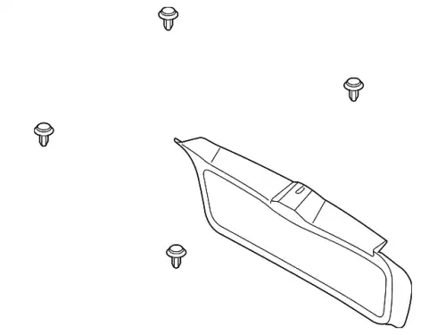 Панель отделки двери LS LR021460 LAND ROVER