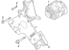 Генератор LAND ROVER YLE102480E