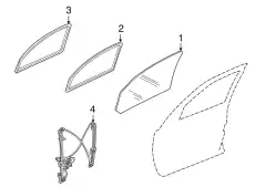 Стеклоподъемник  LAND ROVER LR006372