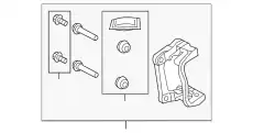 КРОНШТЕЙН ТОРМОЗНОГО СУППОРТА LR036570 LAND ROVER