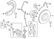 CALIPER - BRAKE LR061370 LAND ROVER