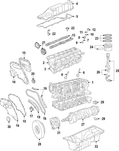 ГАЗОРАСПРЕДЕЛИТЕЛЬНАЯ ЦЕПЬ LR002551 LAND ROVER