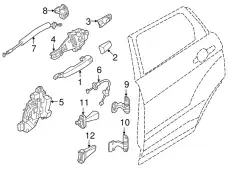 ЗАМОК ДВЕРИ LR013893 LAND ROVER