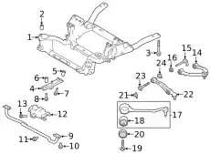 Рычаг подвески LAND ROVER LR044845