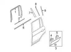  МОЛДИНГ ЗАДН.ЛЕВ.ДВЕРИ LM LR006220 LAND ROVER