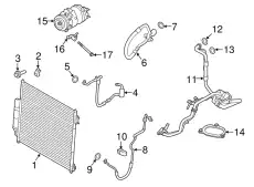 HOSE - AIR CONDITIONING LR035490 LAND ROVER