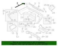 ВСТАВКА БАМПЕРА LR052706 LAND ROVER