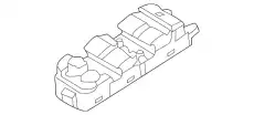 ДВ. ПЕРЕКЛЮЧАТЕЛЬ СТЕКЛОПОД. LR025908 LAND ROVER