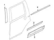  УПЛОТНИТЕЛЬ ДВЕРИ LR001738 LAND ROVER