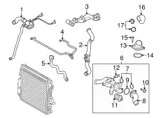  ШЛАНГ РАДИАТОРА PCH500893 LAND ROVER
