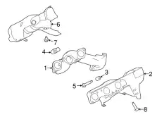 Прокладка коллектора LAND ROVER LR041649