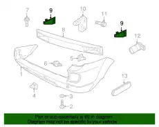 Лев кронштейн зад бампера LN AFU490091 LAND ROVER