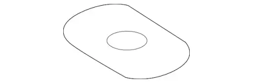 LR037508 PLATE - FRAME MOUNTING LAND ROVER