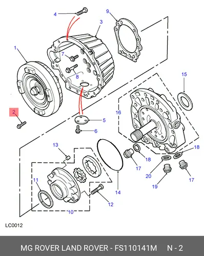 FS110141M ВИНТ LAND ROVER