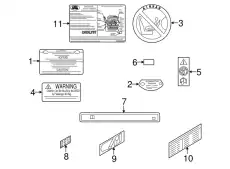 ЭТИКЕТКА LR019190 LAND ROVER
