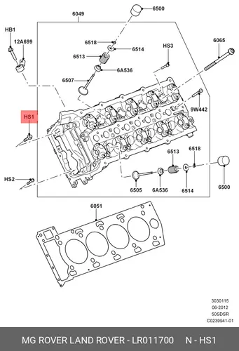 ВИНТ LR011700 LAND ROVER