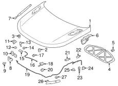 Болт M6 X 16MM LM LR025849 LAND ROVER