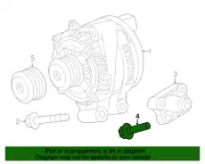  БОЛТ С ШЕСТИГРАННОЙ ГОЛОВКОЙ FB110086 LAND ROVER