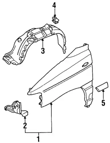 Крыло MAZDA LB8252210A