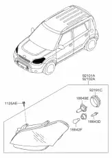 Фара HYUNDAI / KIA 921012K030