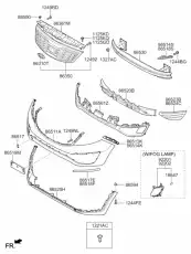 Фара противотуманная HYUNDAI / KIA 922013W000