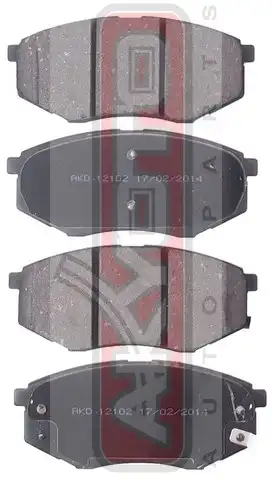 Тормозные колодки дисковые AKYOTO AKD12102