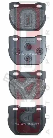 Тормозные колодки дисковые AKYOTO AKD0276