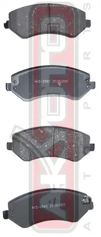 Тормозные колодки дисковые AKYOTO AKD0980