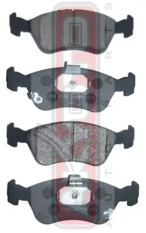 Тормозные колодки дисковые AKYOTO AKD1125