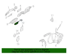 Ручка двери NISSAN 806771AN1A
