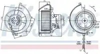 Вентилятор отопителя NISSENS 87082