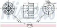 Вентилятор отопителя NISSENS 87155